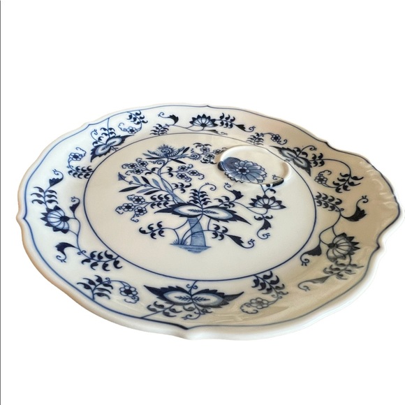 Blue Danube Blue Onion Snack Plate - Picture 2 of 6